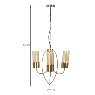 Lampa wisząca VERSAILLES 3-punktowa 60x103 cm